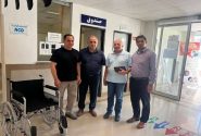 اهدای ویلچر به بیمارستان شهدای رضوانشهر
