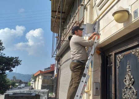 تداوم توسعه شبکه فیبرنوری‌ (FTTH) شهرستان لنگرود