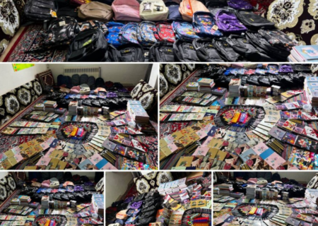 اهدای ۱۲۰ بسته لوازم‌التحریر و کیف به دانش‌آموزان نیازمند شفت