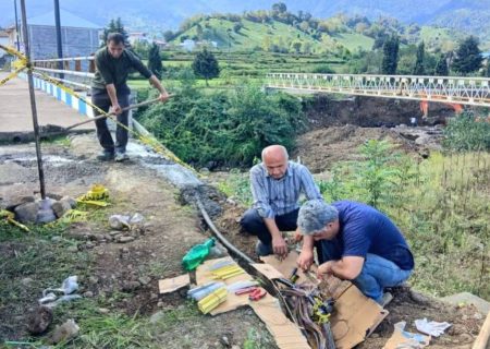 اجرای عملیات بازسازی شبکه ارتباطی رانکوه در شهرستان املش