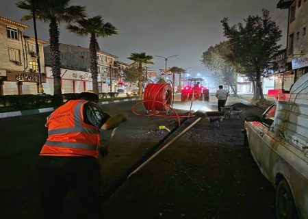 تلاش بی‌وقفه برای توسعه ارتباطات ؛ اجرای پروژه SWAP در خیابان شهدای رشت