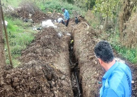 عملیات رفع اختلال ارتباطی ناشی از سرقت کابل در مرکز پیر بازار رشت