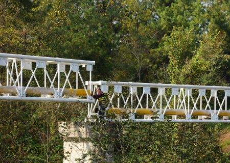 اجرای موفق عملیات نصب خرپای جدید و تقویت رینگ گازرسانی جاده تهران- رشت